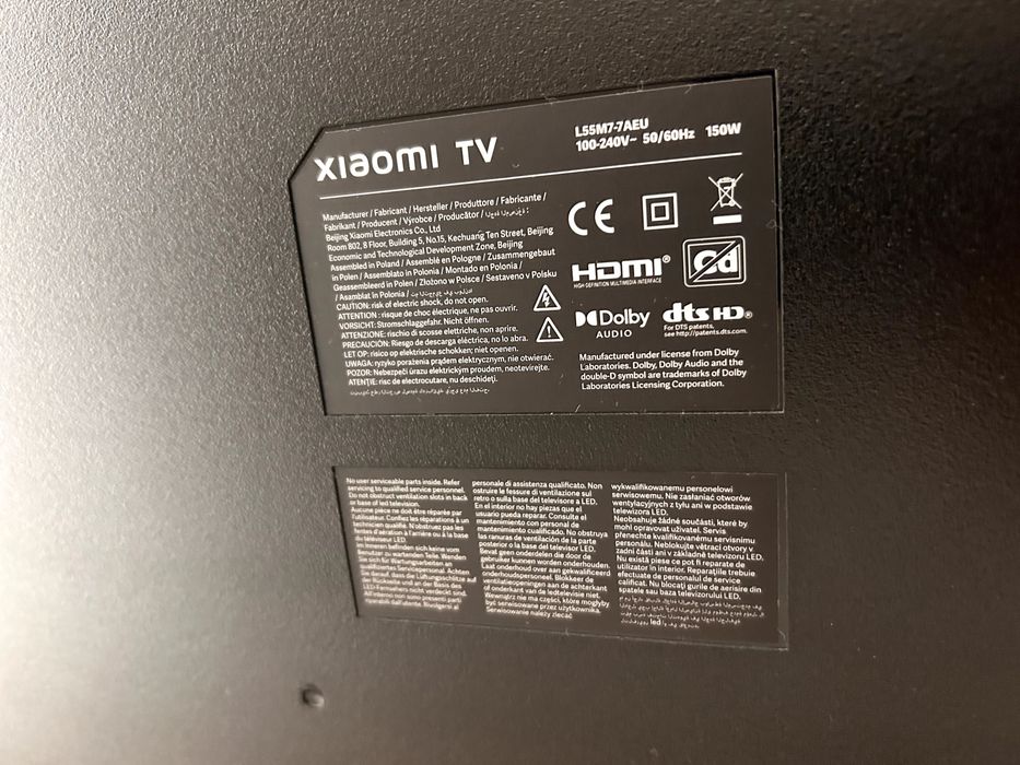 XIAOMI MI P1E 55" (LED - 55'' - 140 cm - 4K Ultra HD - Android SMART TV)