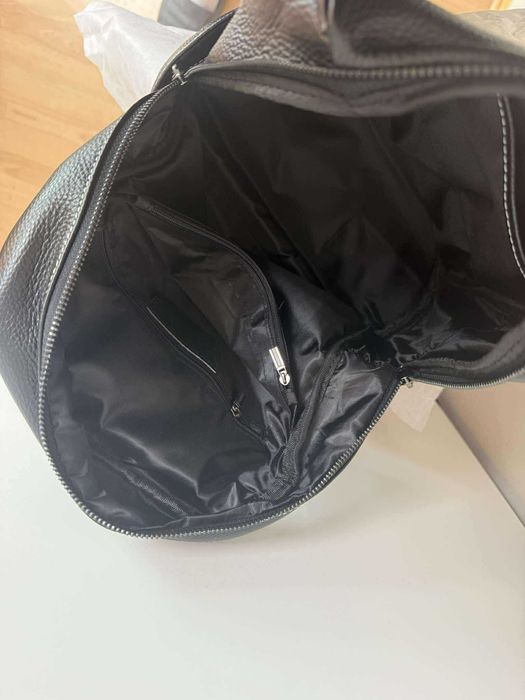 Elegancki czarny plecak damski skórzany stylowy dla kobiet