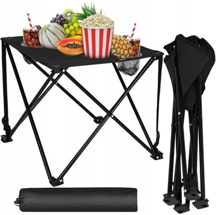 STOLIK WĘDKARSKI TURYSTYCZNY Składany Kempingowy na Biwak pod Namiot