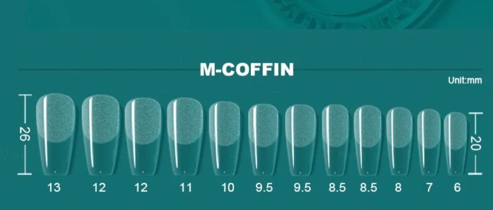 типсы для наращивания ногтей фирмы Nailpop 48шт