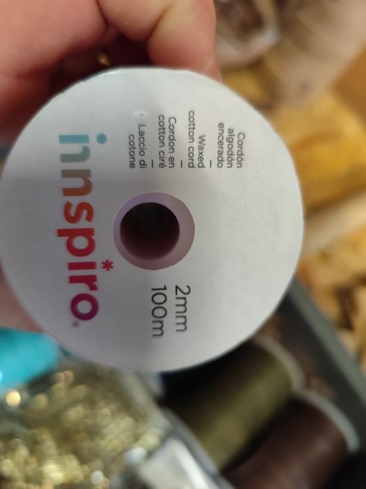 Fios de algodão para colares e contas com letras