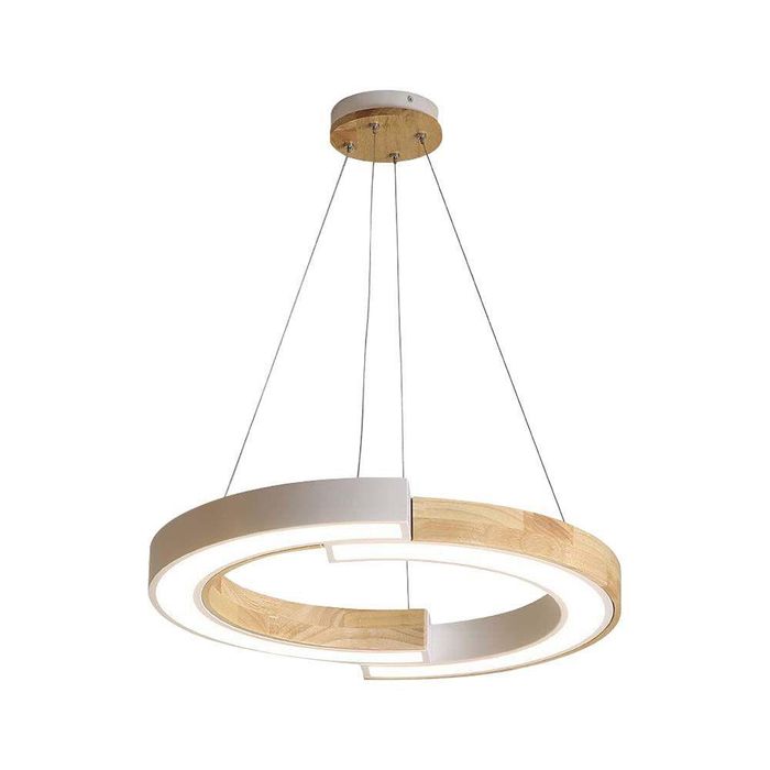 Oprawa Zwieszana LED 13W V-tac Drewno 4000K Neutralna Światło Do Salonu Kuchni Sypialni Nowoczesna