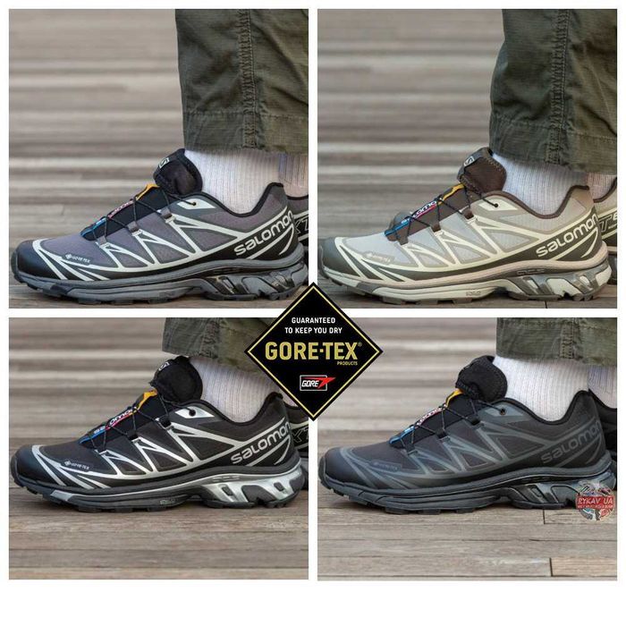 Мужские водонепроницаемые кроссовки Salomon XT-6 Gore-Tex GTX саломон