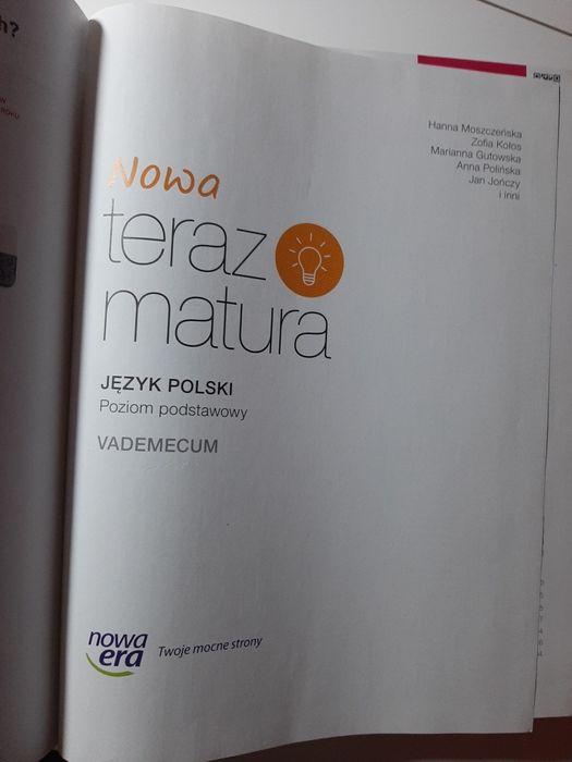 Vademecum Nowa teraz matura język polski Nowa Era