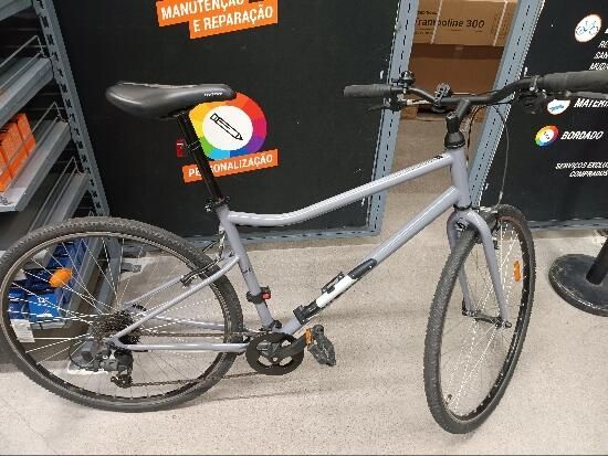 BICICLETA DE TREKKING RIVERSIDE 120 CINZA