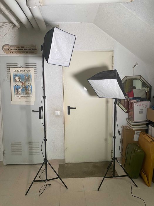 Luzes de Estúdio com Soft Box