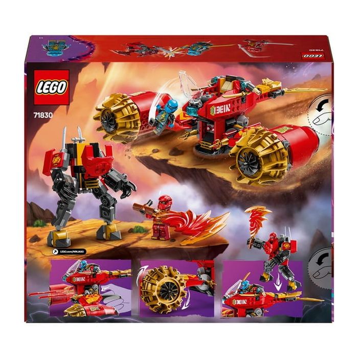 Lego Ninjago 71830 – mech Kaia i motocykl ninja, 333 elementy
