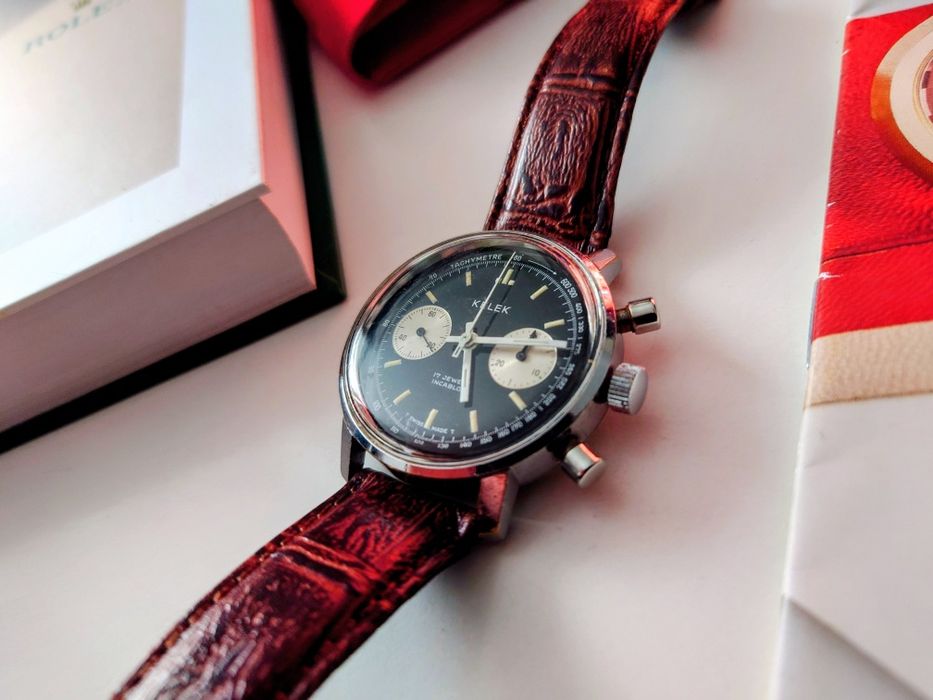 Kelek Chronograph z lat 70. Piękny stan.