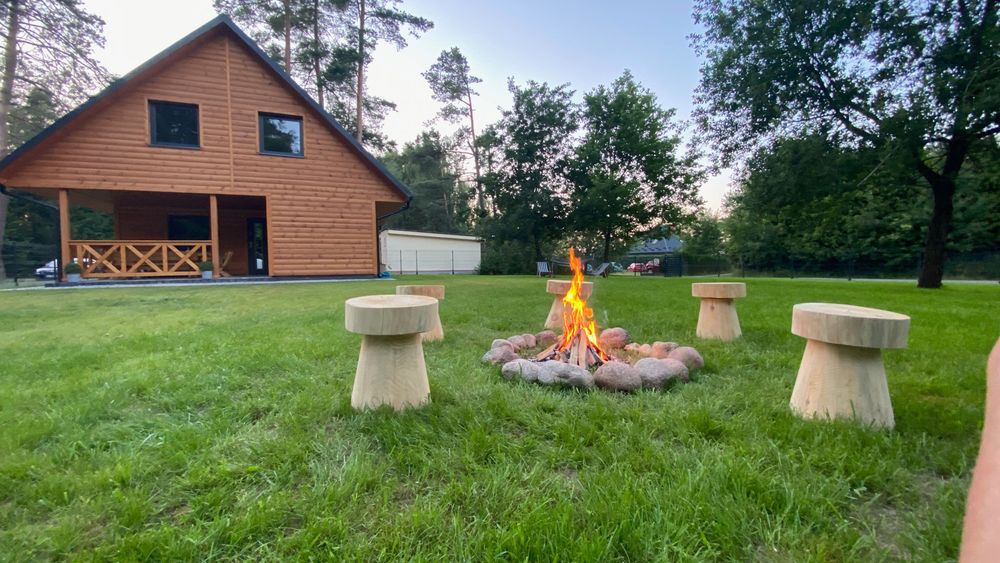 Komfortowy dom drewniany 140 m², Okuninka – 50 m od plaży
