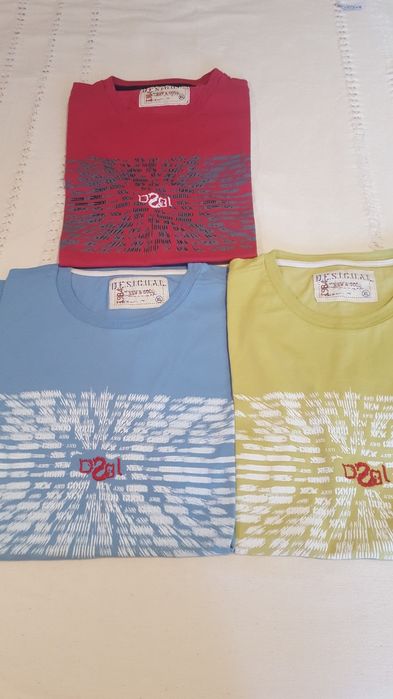 Camisolas manga curta homem desigual