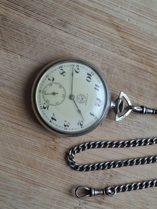 Zegarek kieszonkowy Eterna z dewizką PW