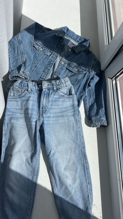 ZARA джинсовка 5-6р. H&M джинси 5-6р 116ріст