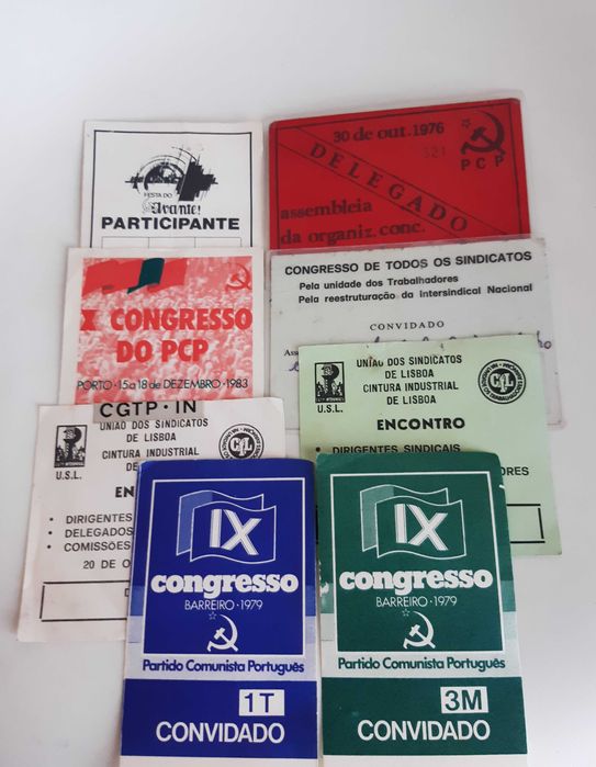 Curiosidades e Raridades - Cartões Políticos Anos 70/80