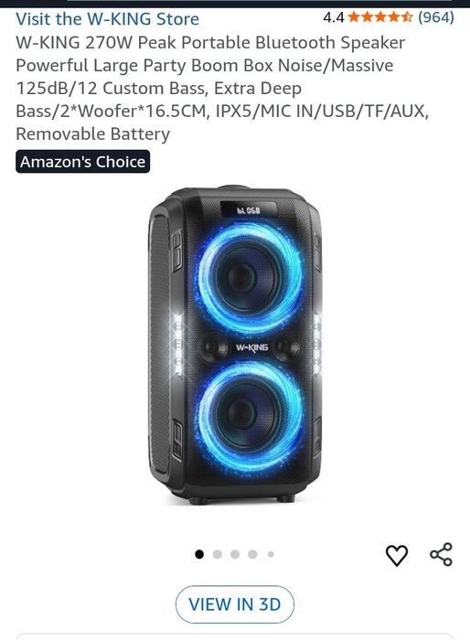 W-King party speaker