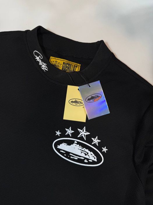 Лонгслів Corteiz чорний Кофта Кортез Стильна кофта Corteiz