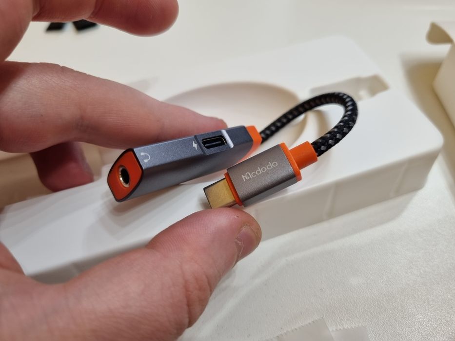 Nowy Adapter DAC usb c - mini jack 3,5mm + ładowanie