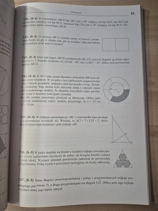 Matematyka zbiór zadań z próbnych arkuszy poziom podstawowy