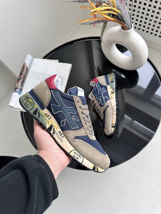 Кросівки Premiata Mick Blue/Beige premium