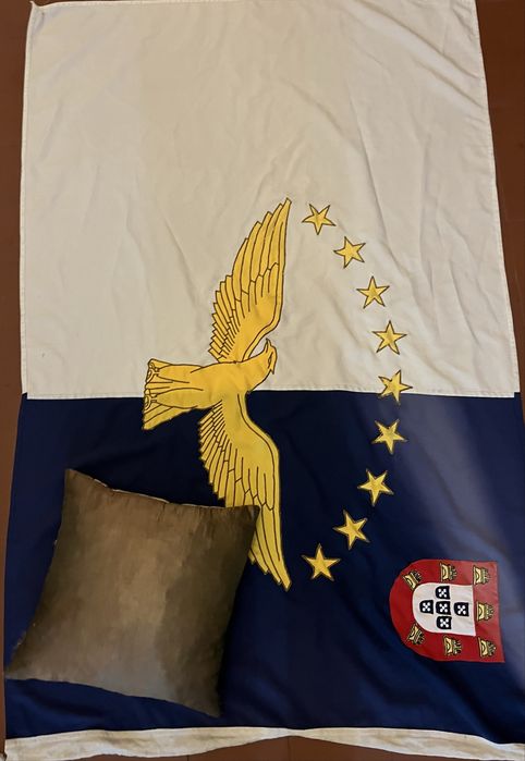 Bandeira dos Acores de grande dimencoes, 1.60x1.30
