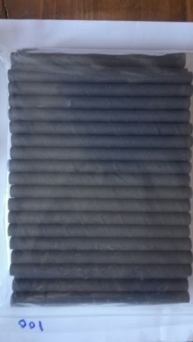 ca. 8000x Palhinhas de papel, Ø 10 mm · 14 cm preto