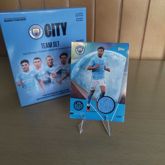 Rúben Dias Patch Relic Blue Moon Topps