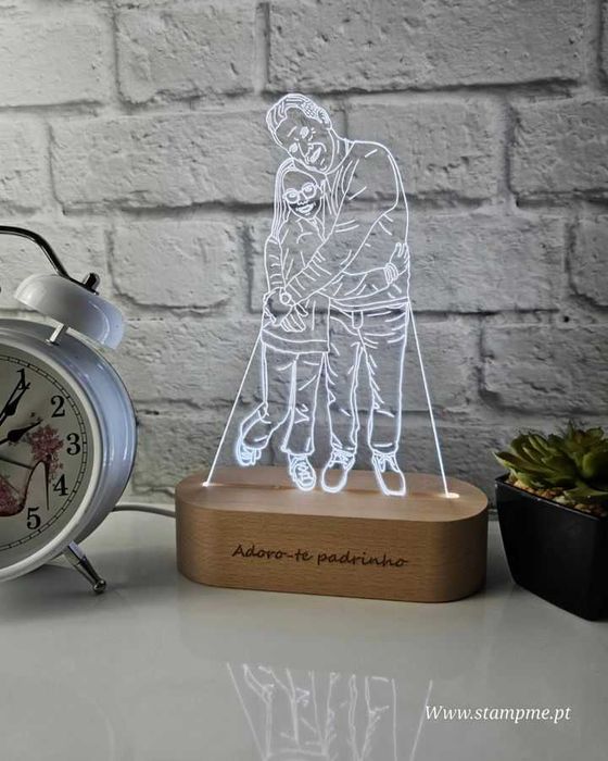 Acrílico Led caricatura (luminárias)