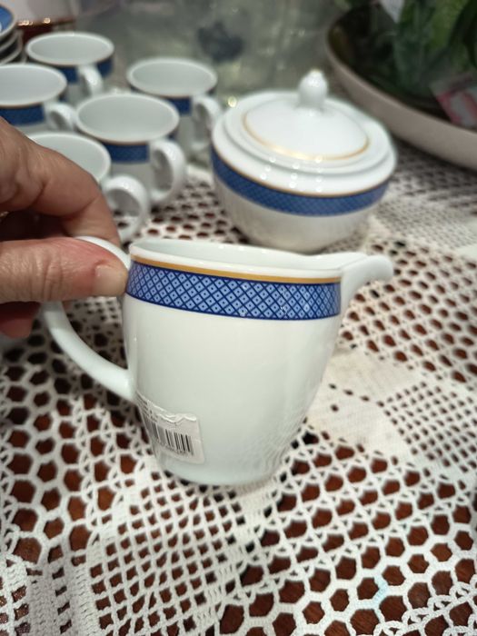 [COMO NOVO] Serviço de Café Porcelana EMA (Estilo Cozinha Velha/Vista Alegre) - Nunca Usado