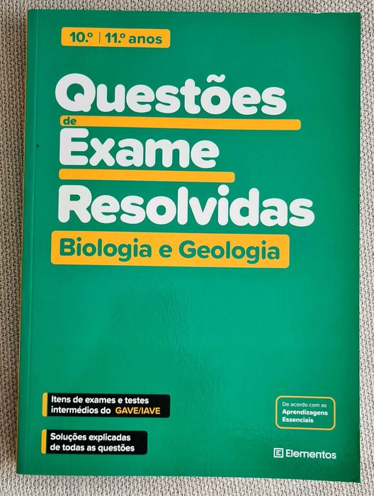 Questões de exame resolvidas Biologia e Geologia", 10º e 11º anos