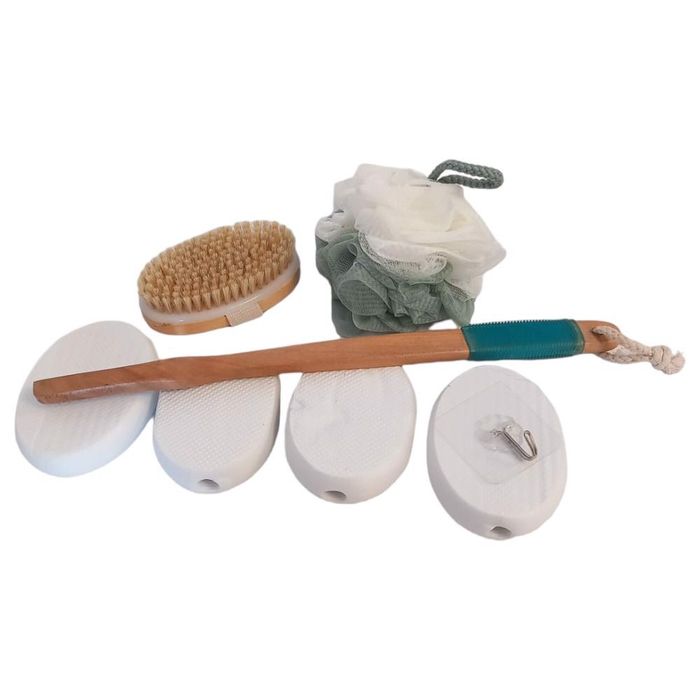 Gąbka do kąpieli szczotka do peelingu ciała zestaw