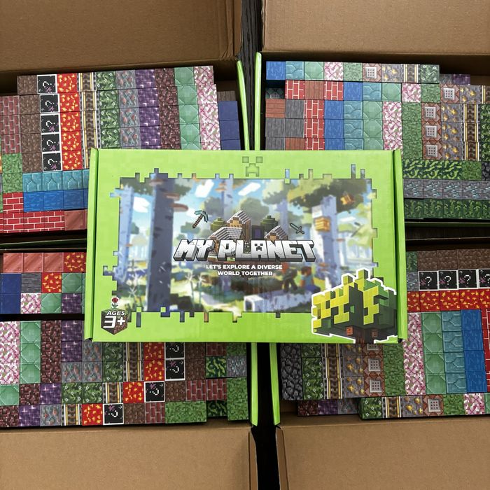 200ШТ +12шт героїв Конструктор магнітний майнкрафт minecraft блоки 3д