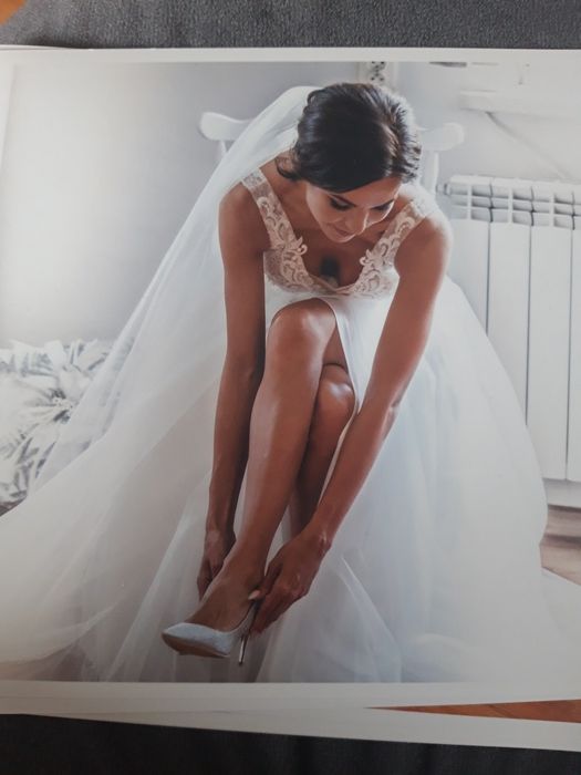 Piękna suknia ślubna salon jooana bachowice Marta brilanta