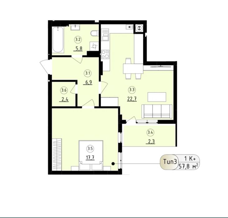 2-комнатная квартира по адресу Старознесенська ул. (площадь 58 м²) - Atlanta.ua - фото 10