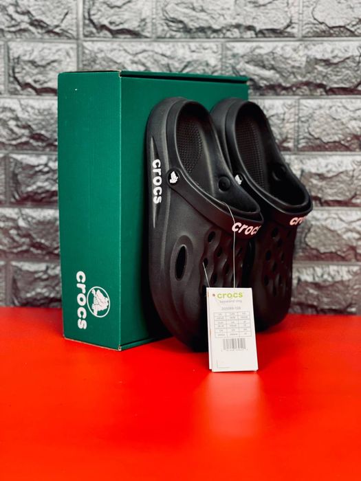 Мужские Крокс черные / Crocs чоловічі чорні / крокси мужские удобные