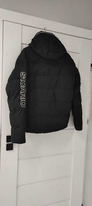 Młodzieżowa męska kurtka zimowa z kapturem rozmiar S/M