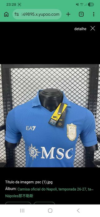 Camisola futebol