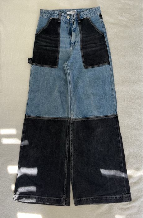 Джинси bershka і carpenter прямого крою straight wide leg прямі