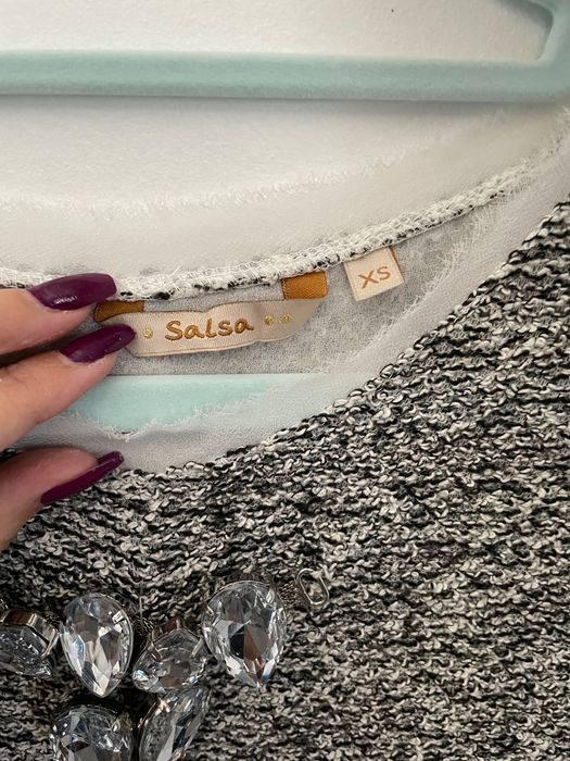 Camisola salsa com swarovki