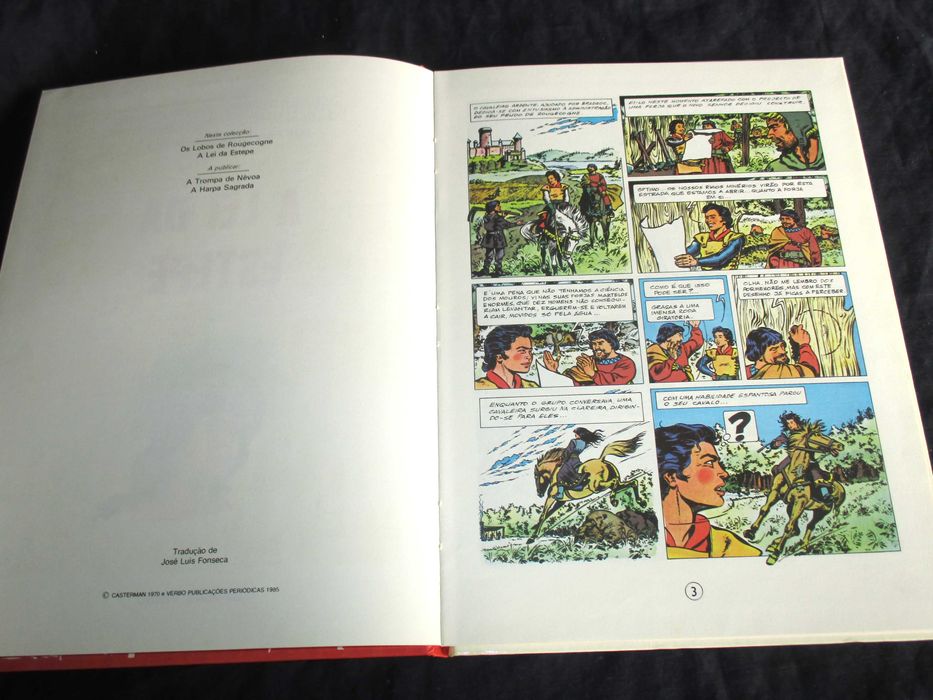 Livro BD Cavaleiro Ardente A Lei da Estepe Verbo