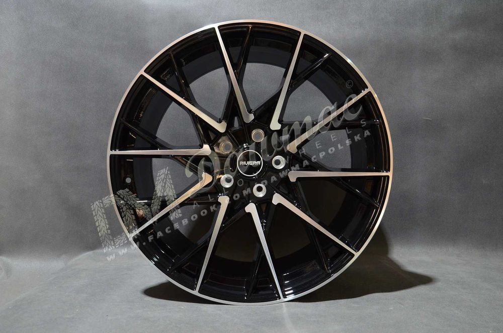 Felgi Riviera RV197 22" 10J ET30 5x127 Black Polished