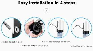 Dispensador bomba de água elétrico automático domestico c bateria NOVO