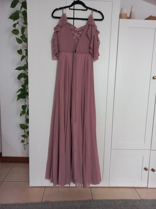 Vestido rosa velho claro