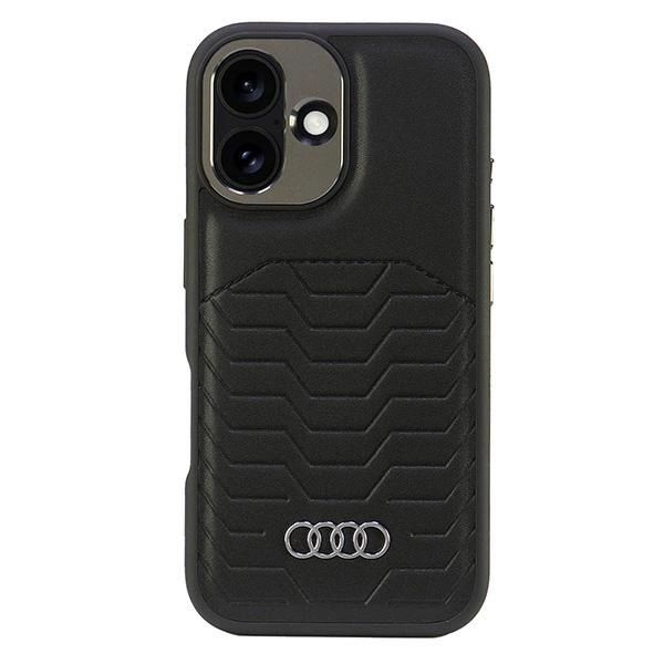 Etui Audi Synthetic Leather MagSafe na iPhone 16 Plus 6.7" - czarne