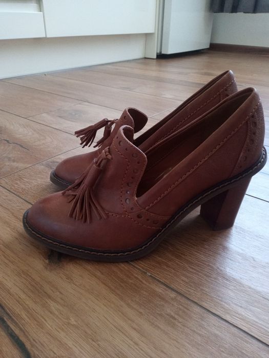 Buty damskie Clarks, skórzane