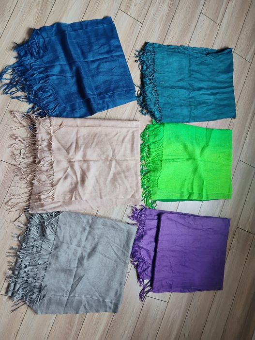 Szal damski chusta wiosna jesień zima 6 sztuk