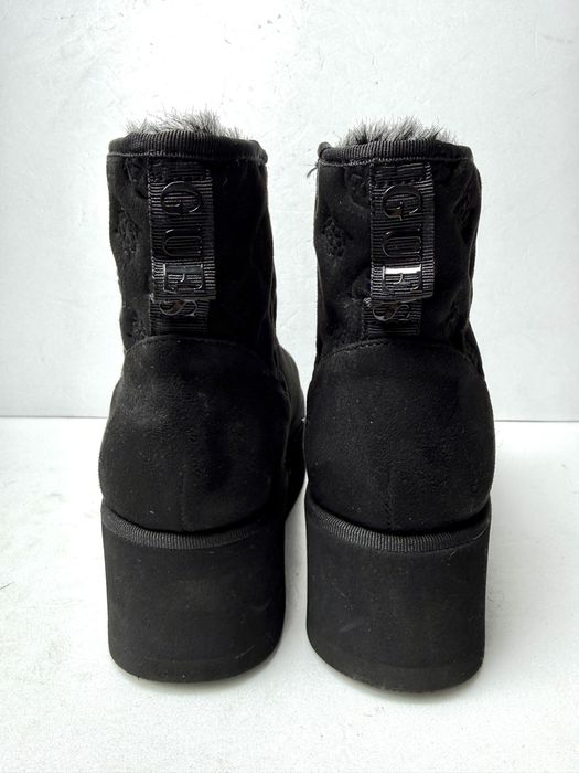 Botki platforma czarne Guess JILA ocieplane zimowe r. 38