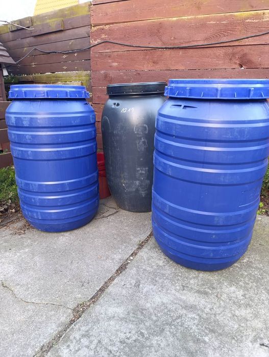 Beczki 200 litrów np.  na deszczówkę po produktach spożywczych