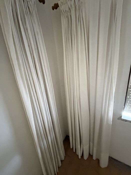 Cortinas 100% linho branco