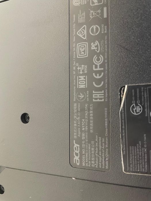 Portatil Acer A315-33 4/120GB
