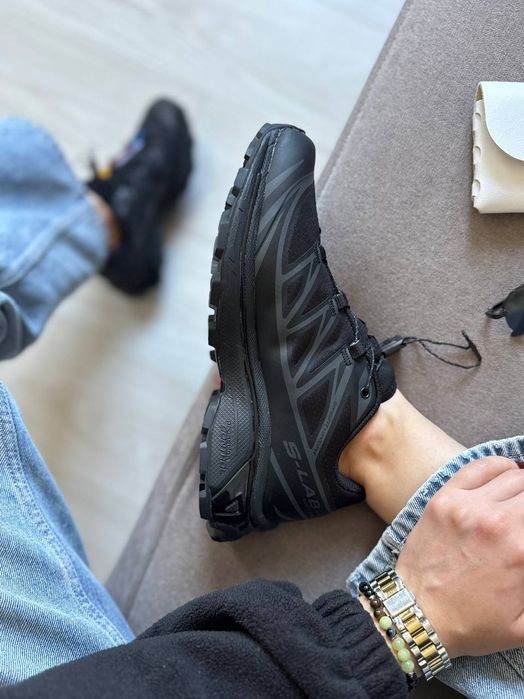 Кросівки осінні Salomon XT-6 Gore-Tex Black premium | Кроссовки жіночі чоловічі