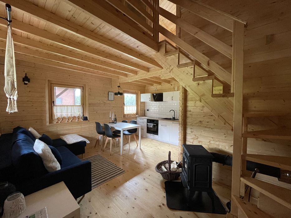 Świeta!!!Domek drewniany z kominkiem; Sauna; Jaccuzi
